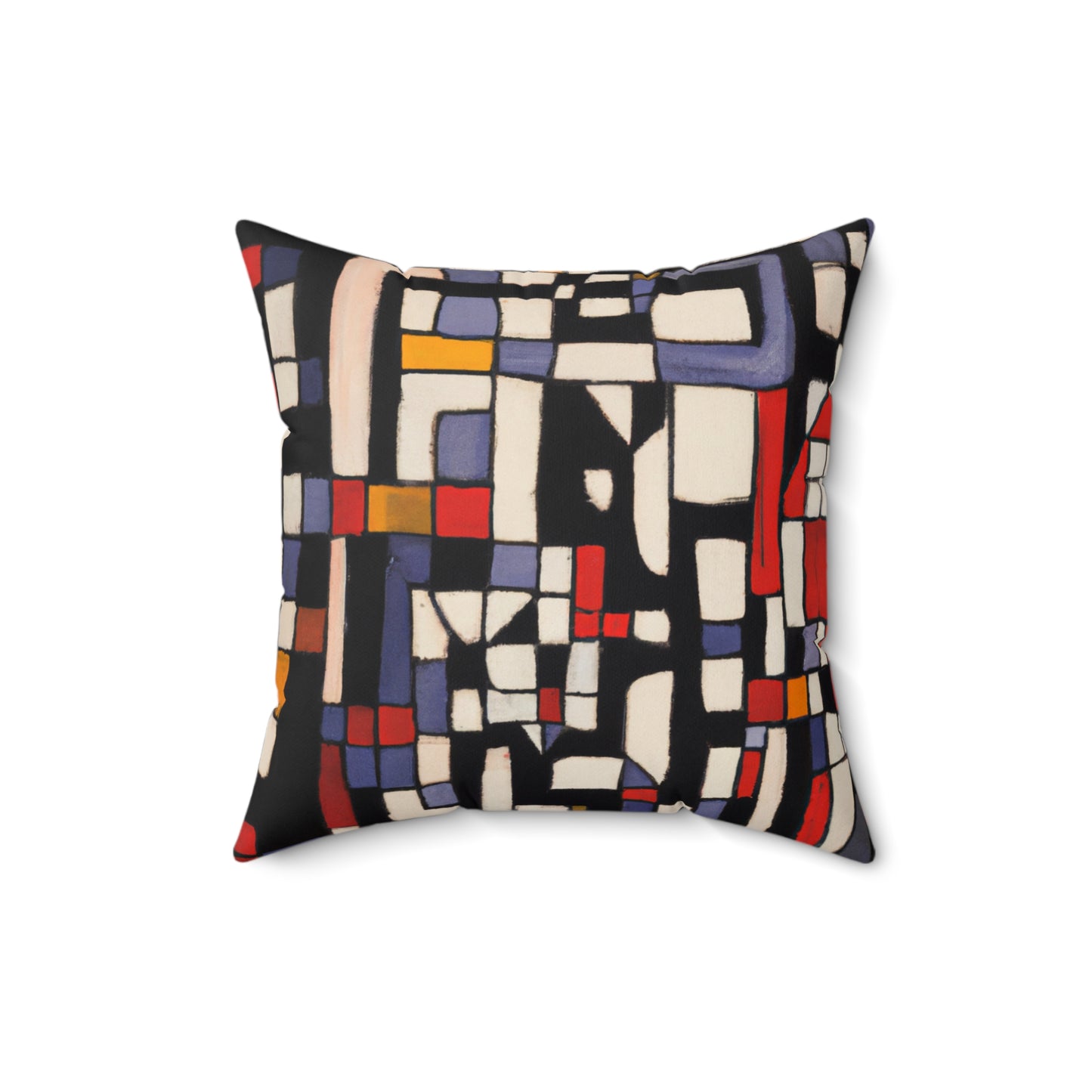 Modern Blocks Geometric Square Pillow