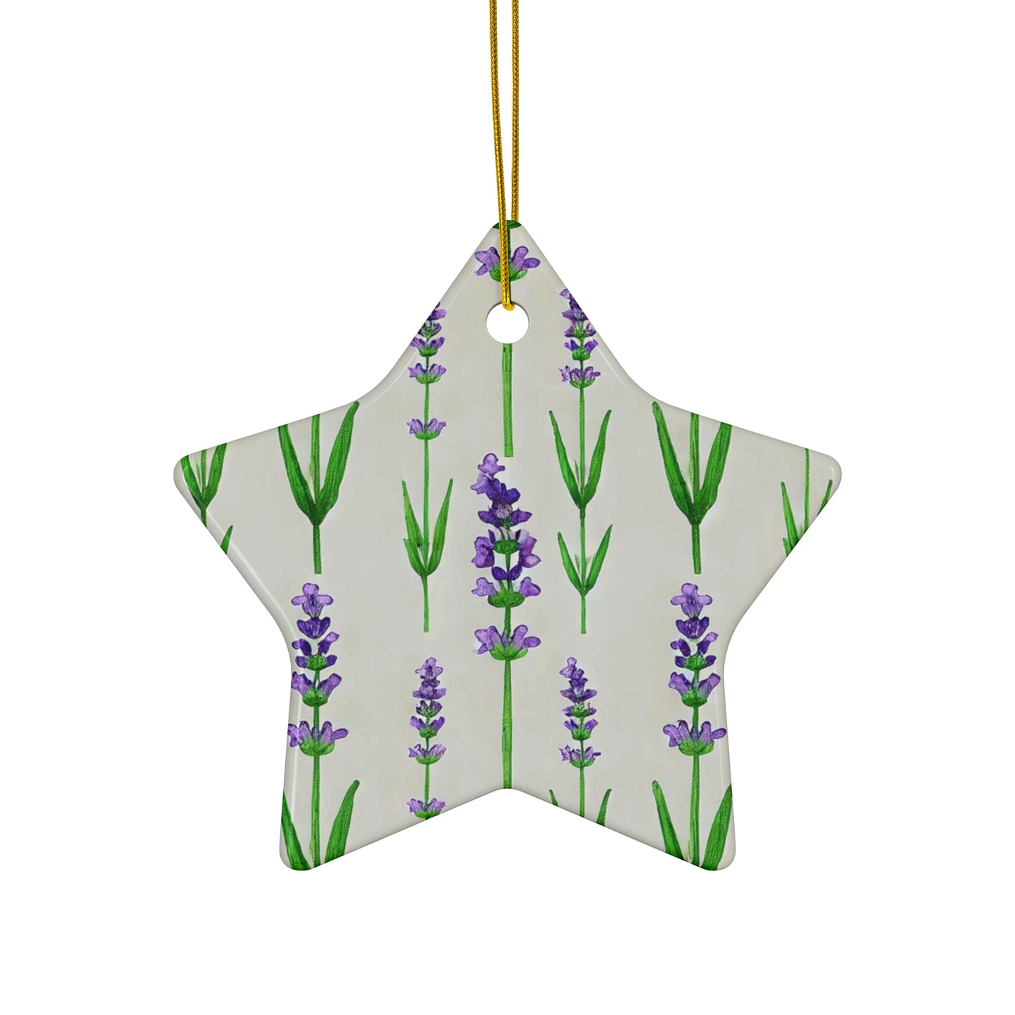 Lavender Calm Ceramic Ornament