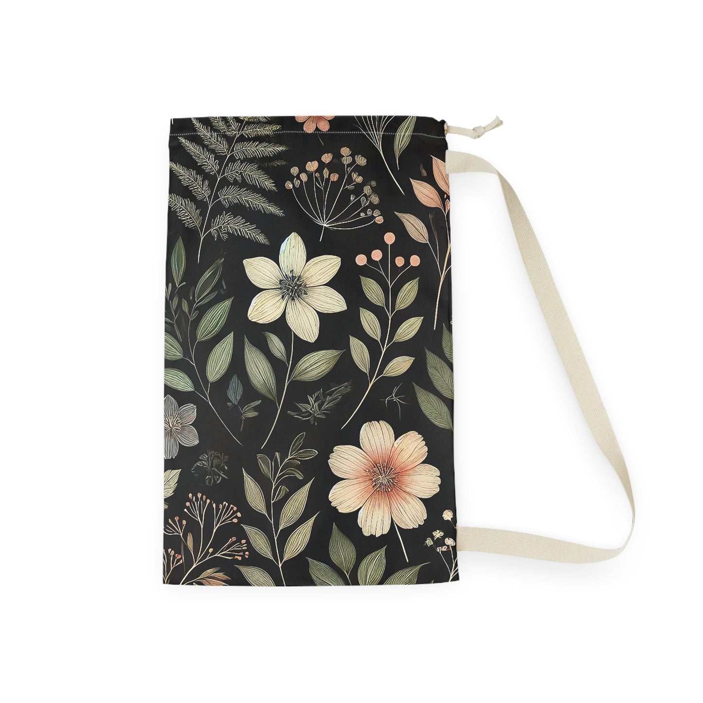 Floral Laundry Bag - Stylish Utility for Home or Travel