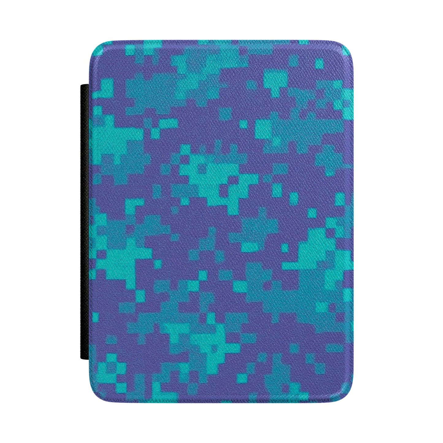 Blue Teal Pixel Camo Kindle Case — Protective Digital Reader Cover