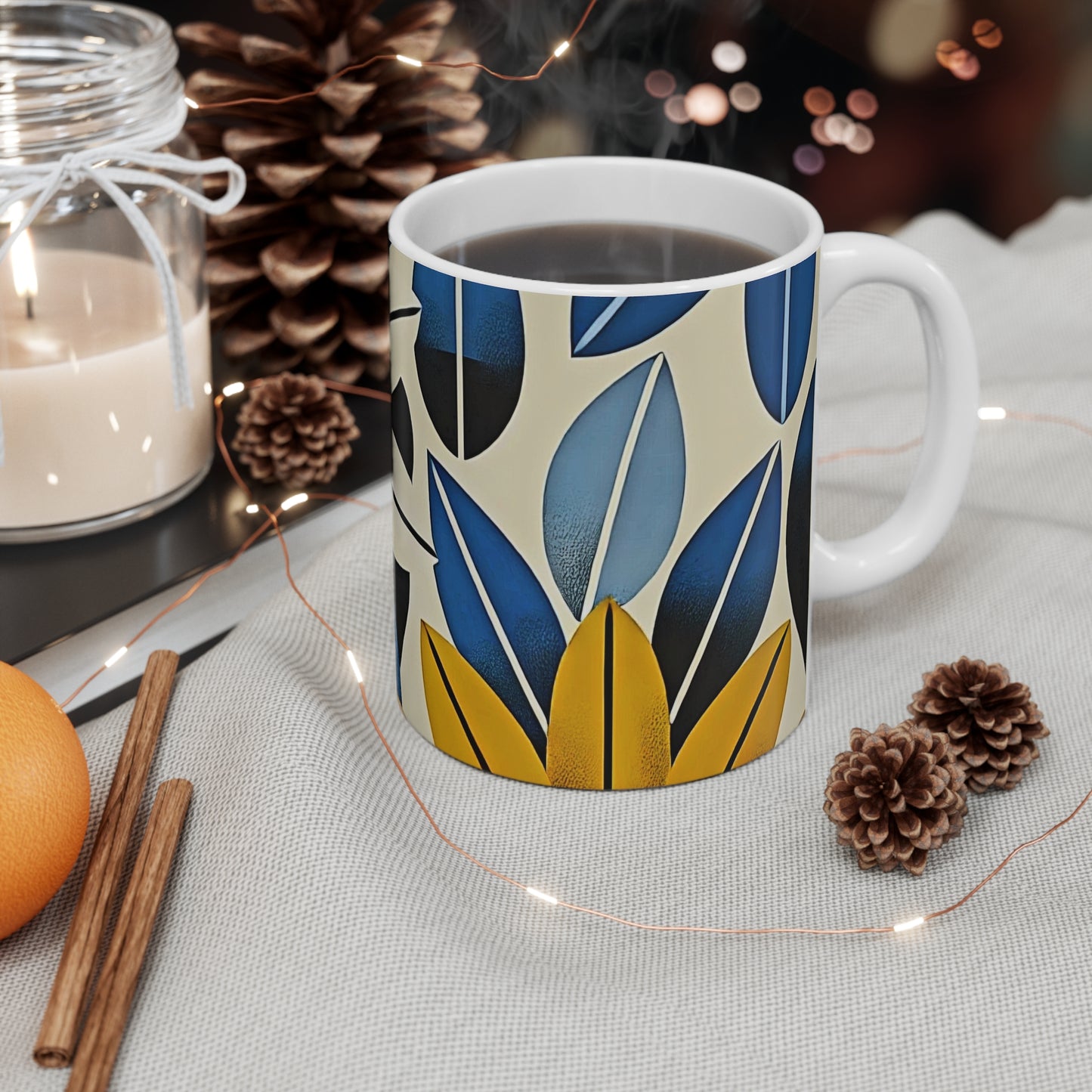 Modern Floral 11oz Mug