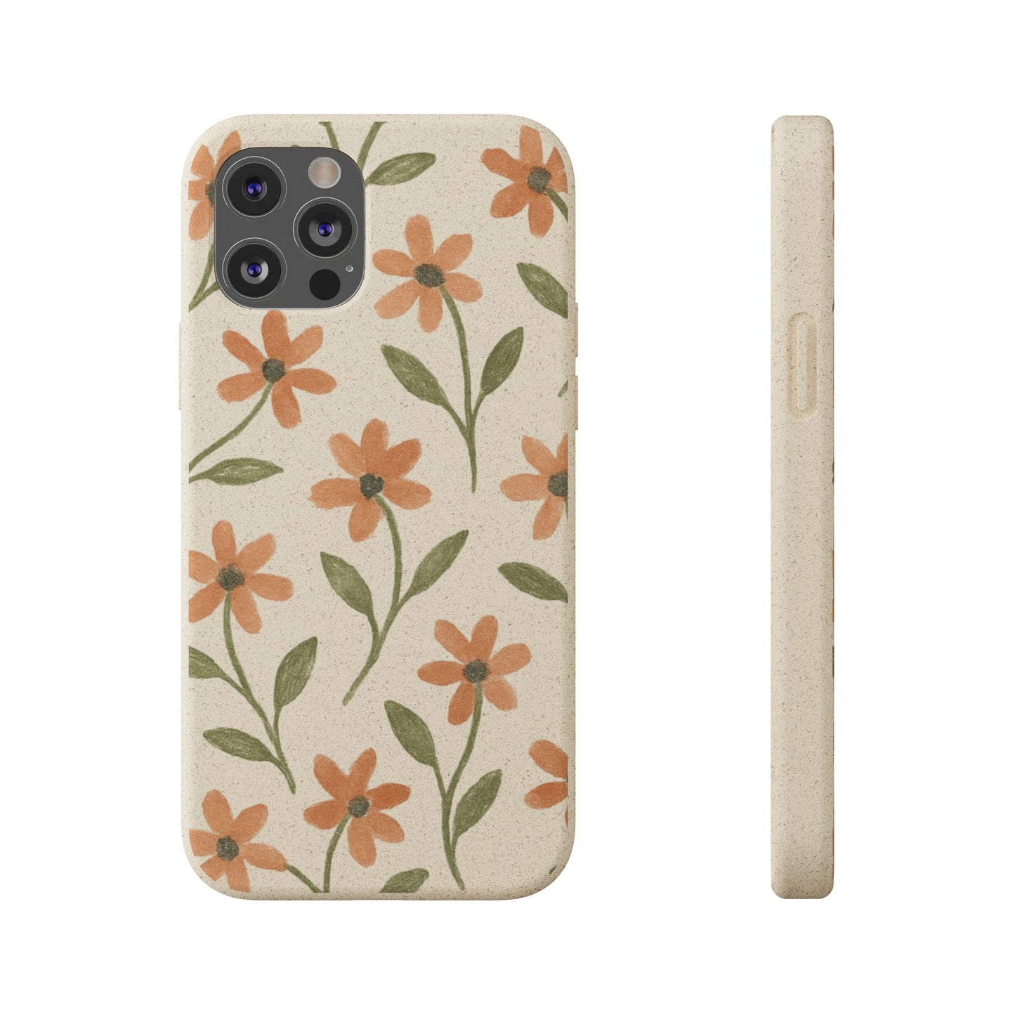 Floral Phone Case - Biodegradable Protective Cover