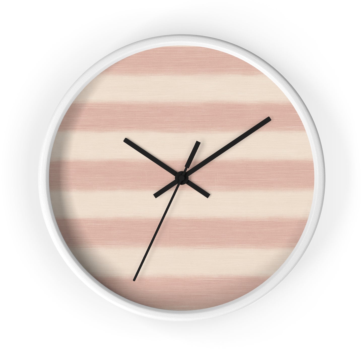 Loom Light Stripes Wall Clock – Rose Fade