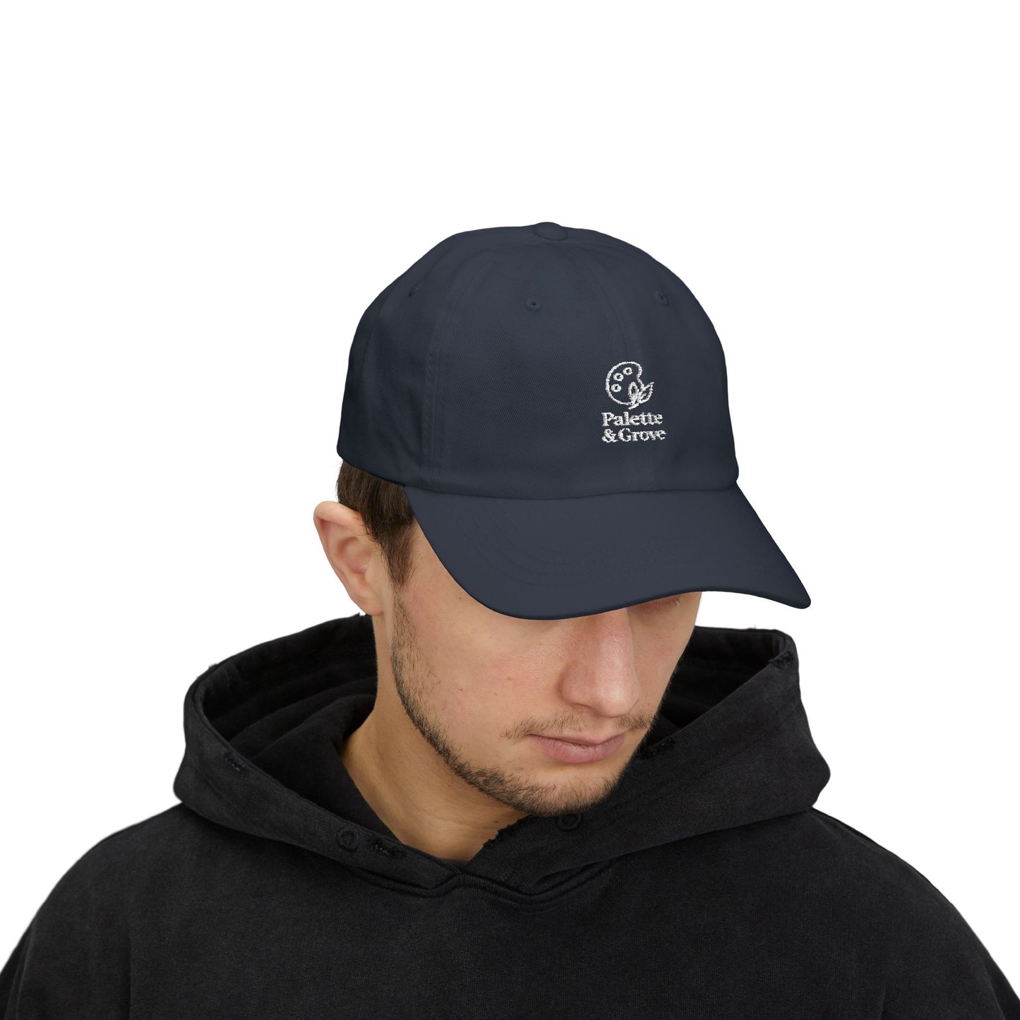 Palette & Grove White Logo Classic Dad Cap