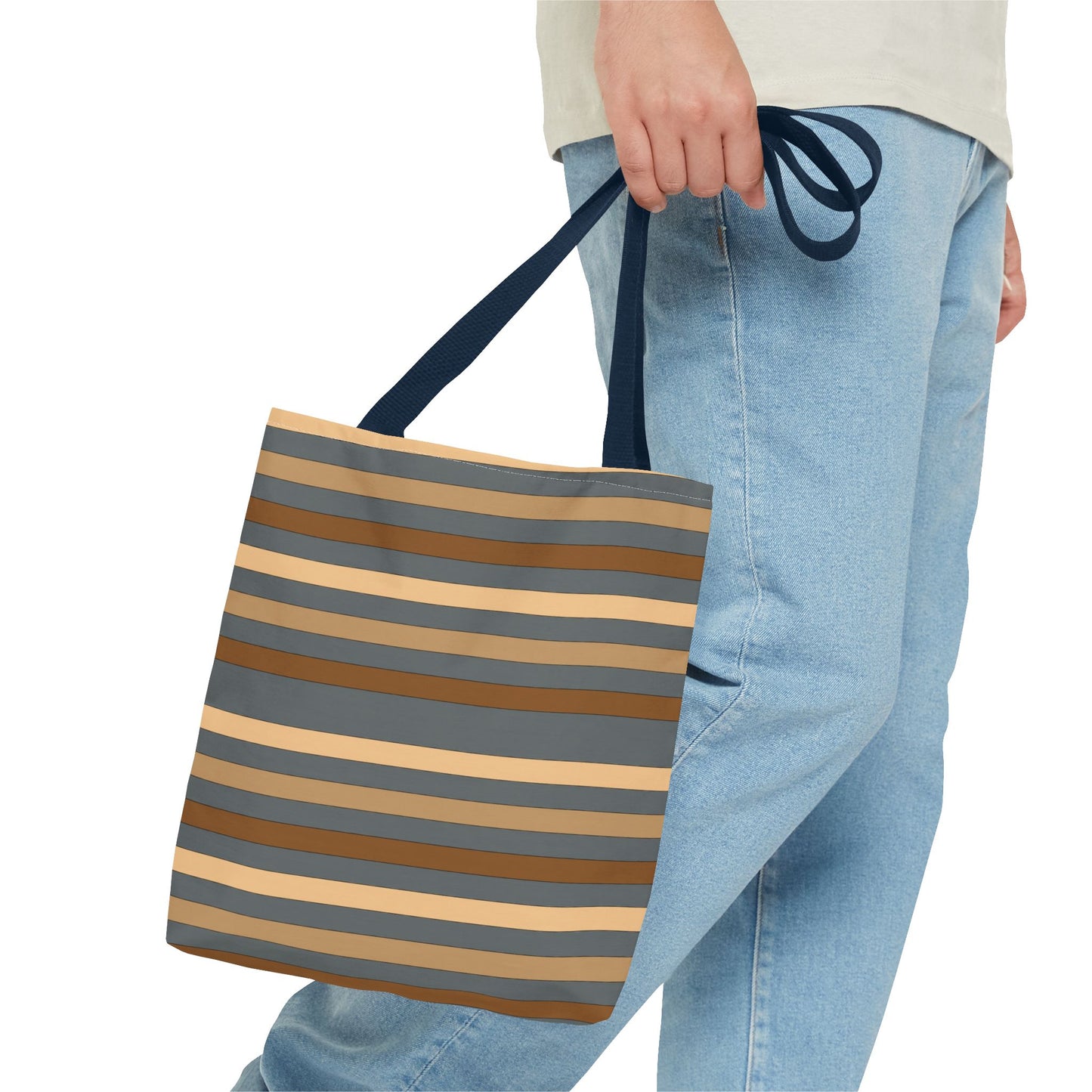 Grey/Brown Tote Bag
