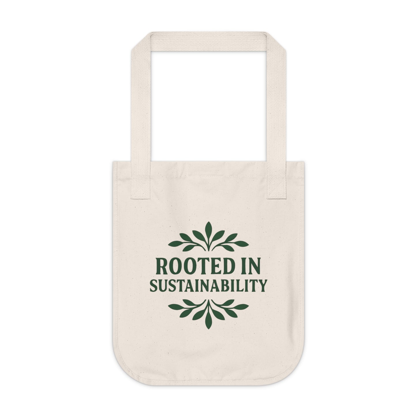 Rooted in Sustainability Tote Bag - Eco Tote Pledge w/ Logo