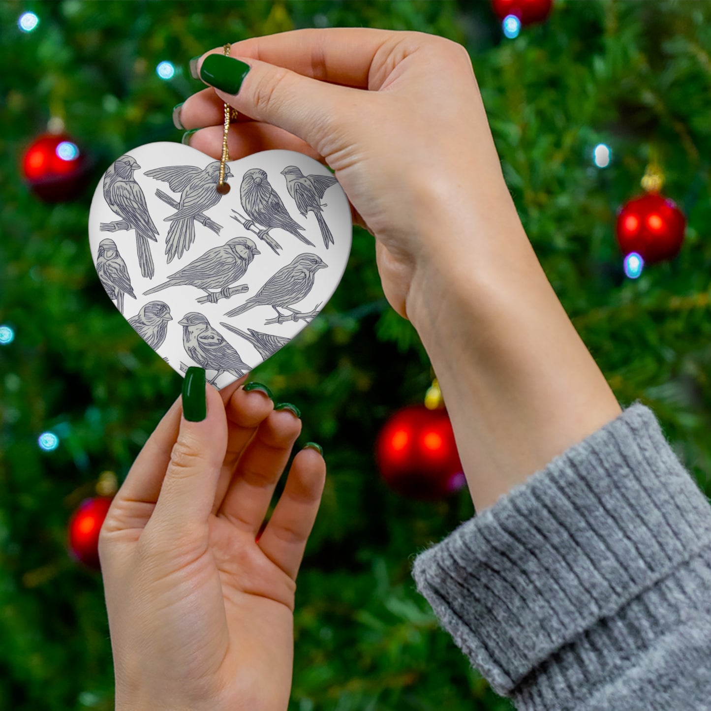 Aviary Breeze Ceramic Ornament, 4 Shapes