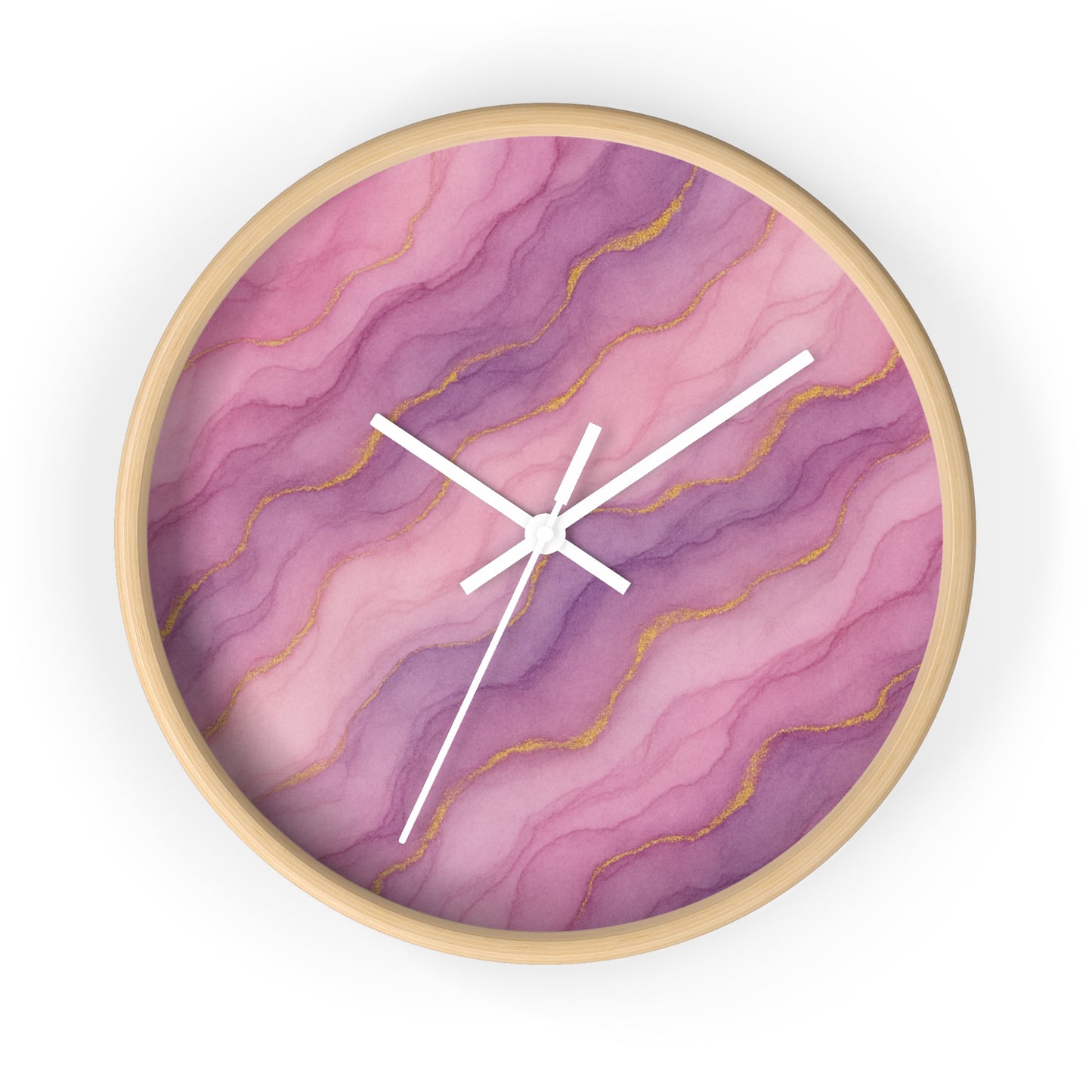 Marbled Flow Wall Clock – Rosecurrent