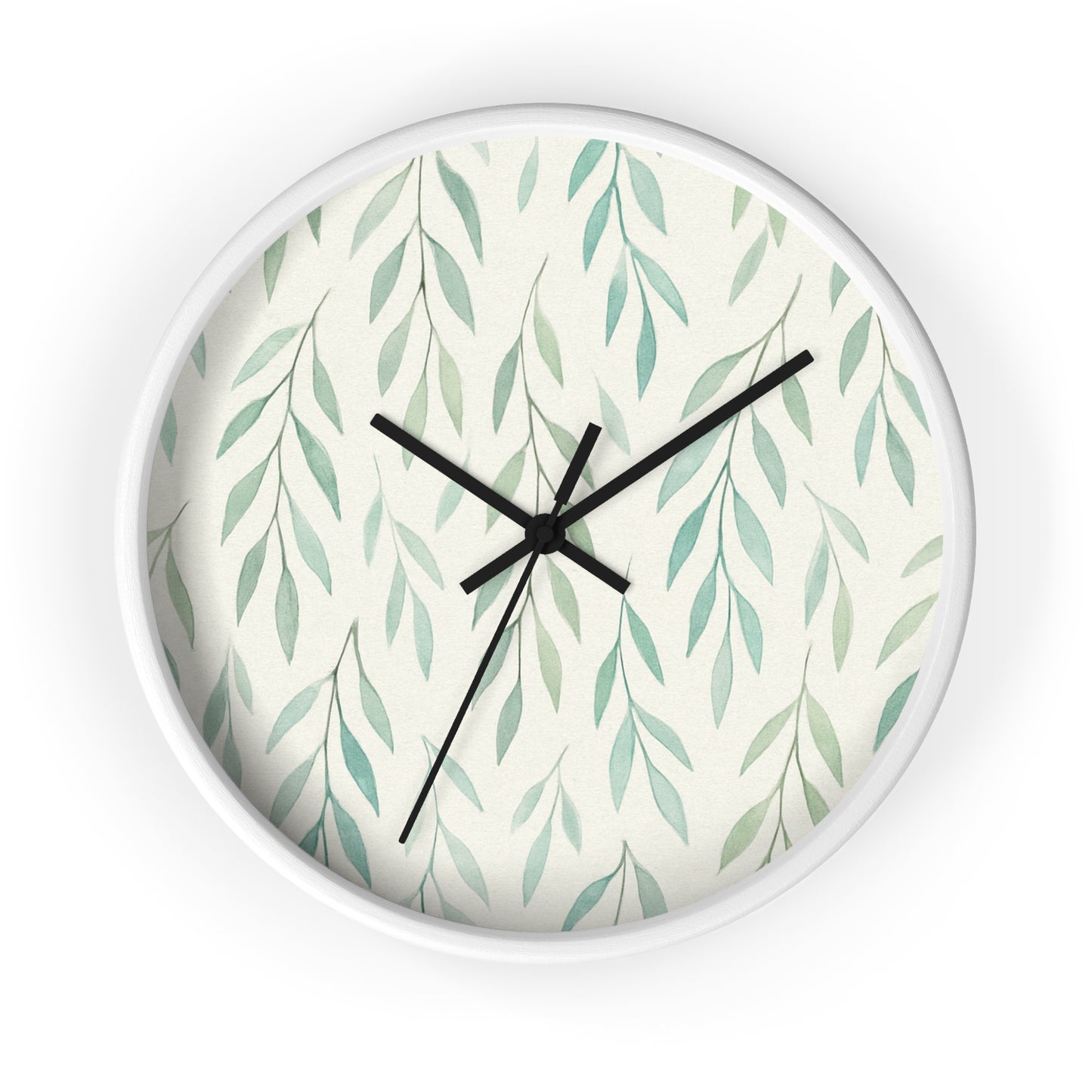 Botanical Leaf Wall Clock – Nature-inspired Home Decor