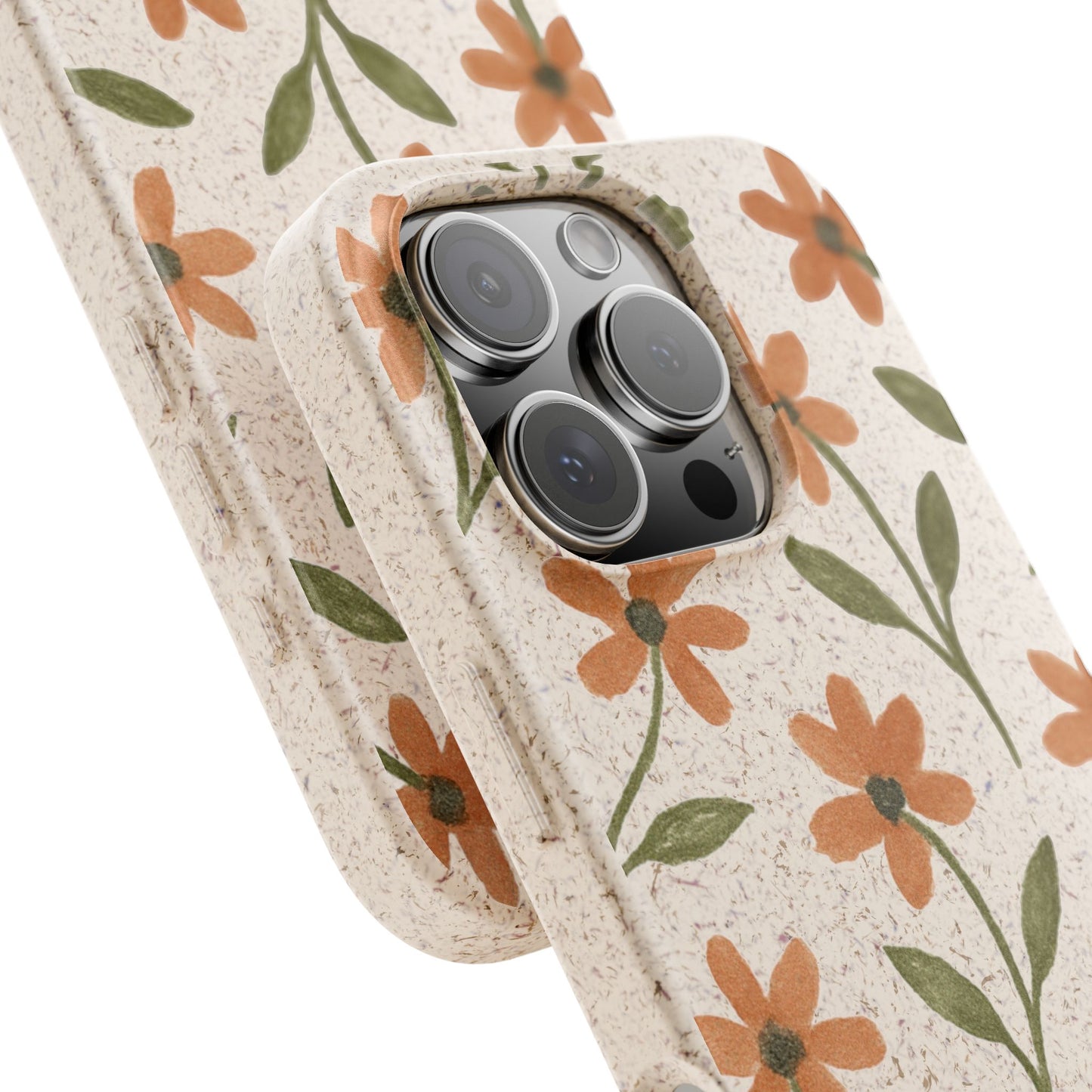 Floral Phone Case - Biodegradable Protective Cover