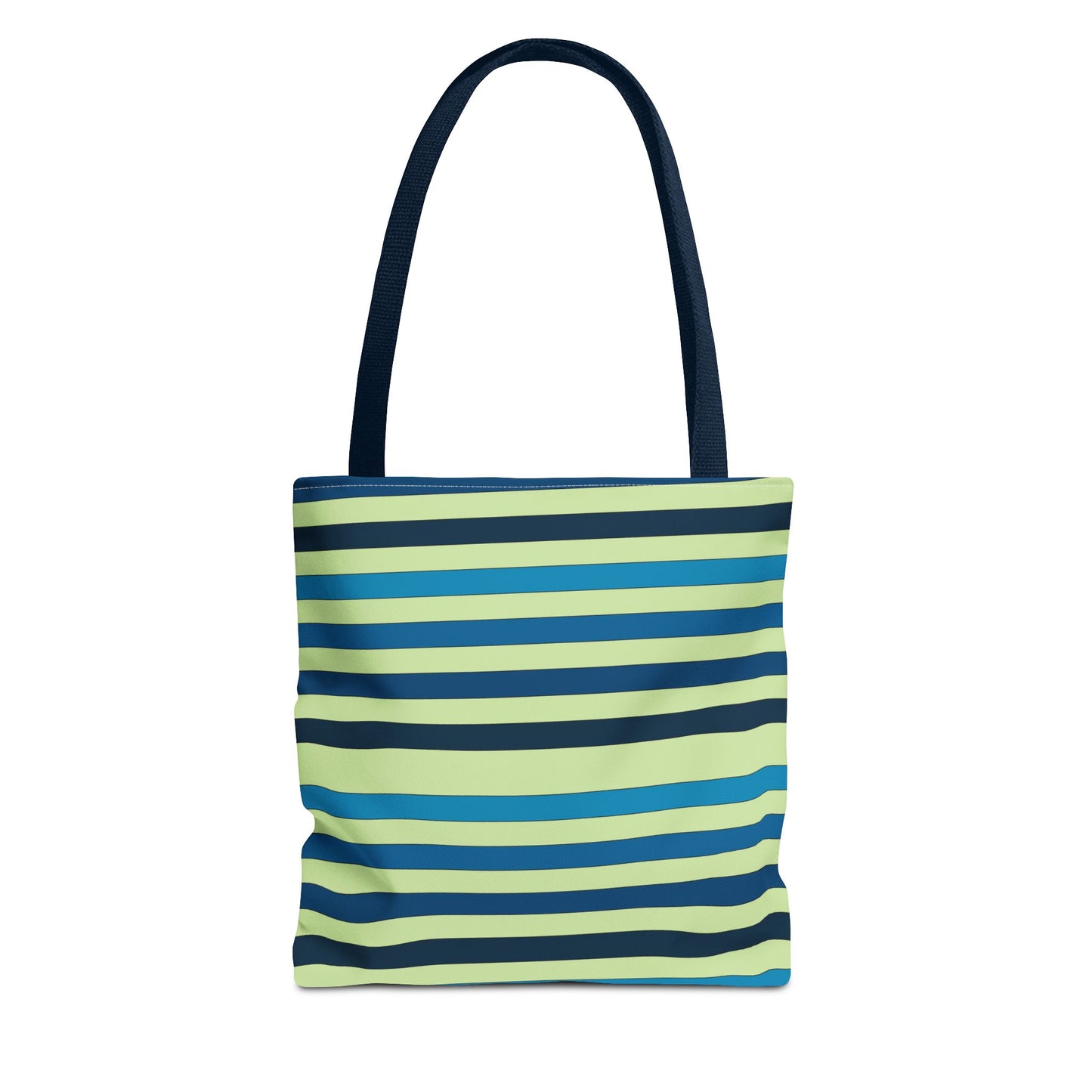 Green/Blue Ocean Breeze StripesTote Bag