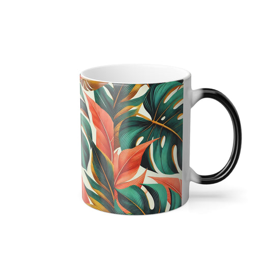 Tropical Leaf Color Morphing Mug - 11oz