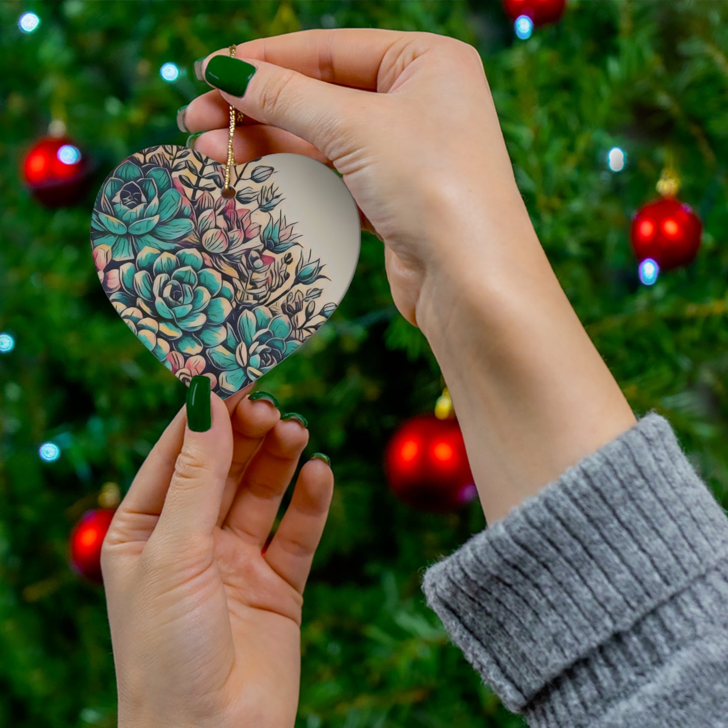Ceramic Ornament, 4 Shapes