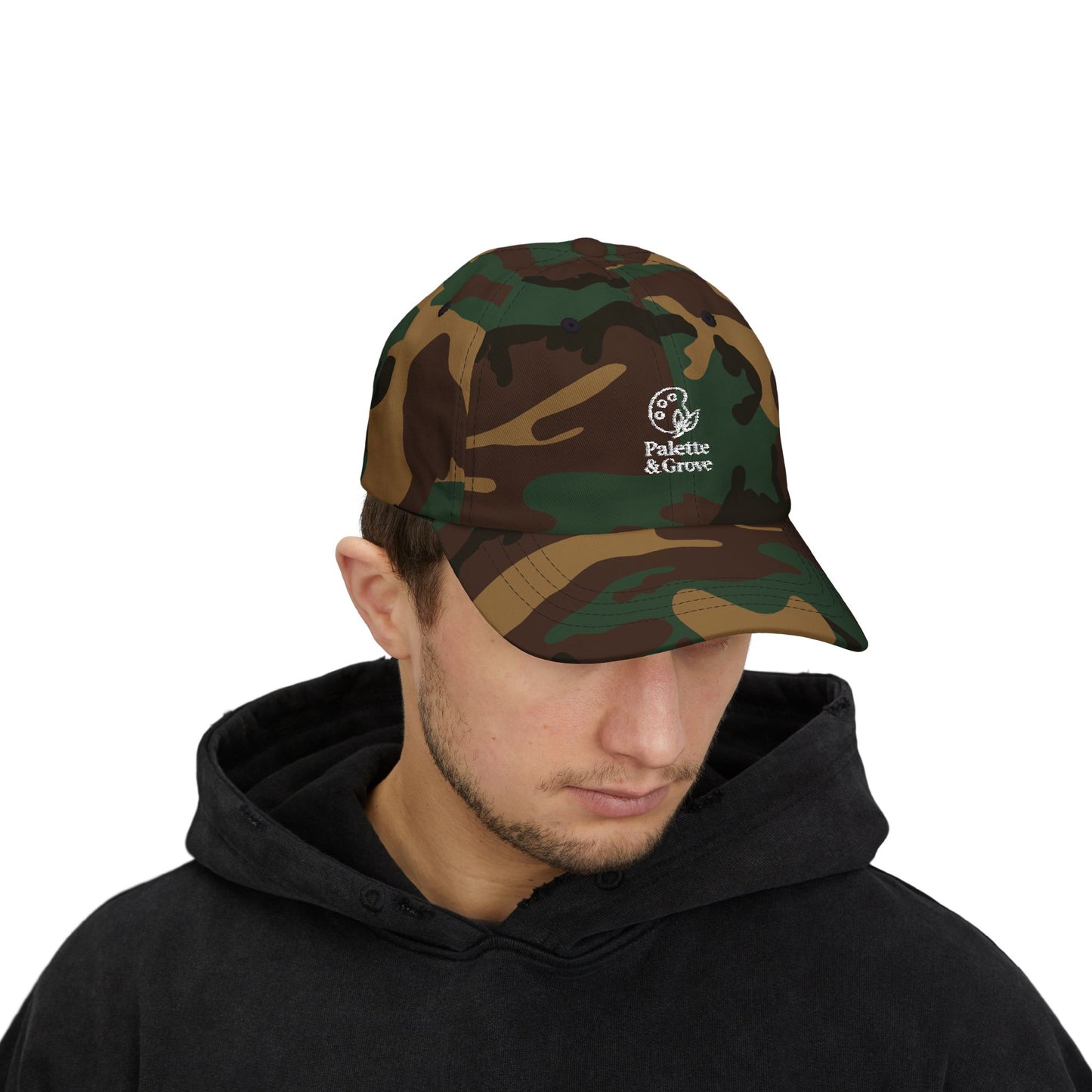 Palette & Grove White Logo Classic Dad Cap