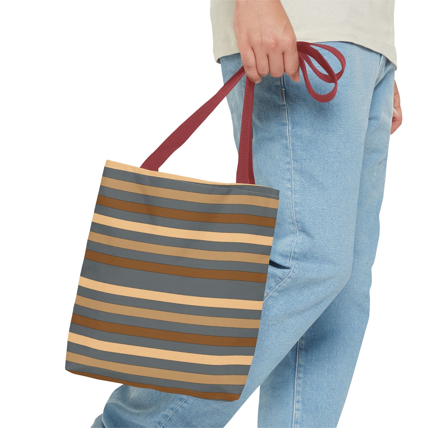 Grey/Brown Tote Bag