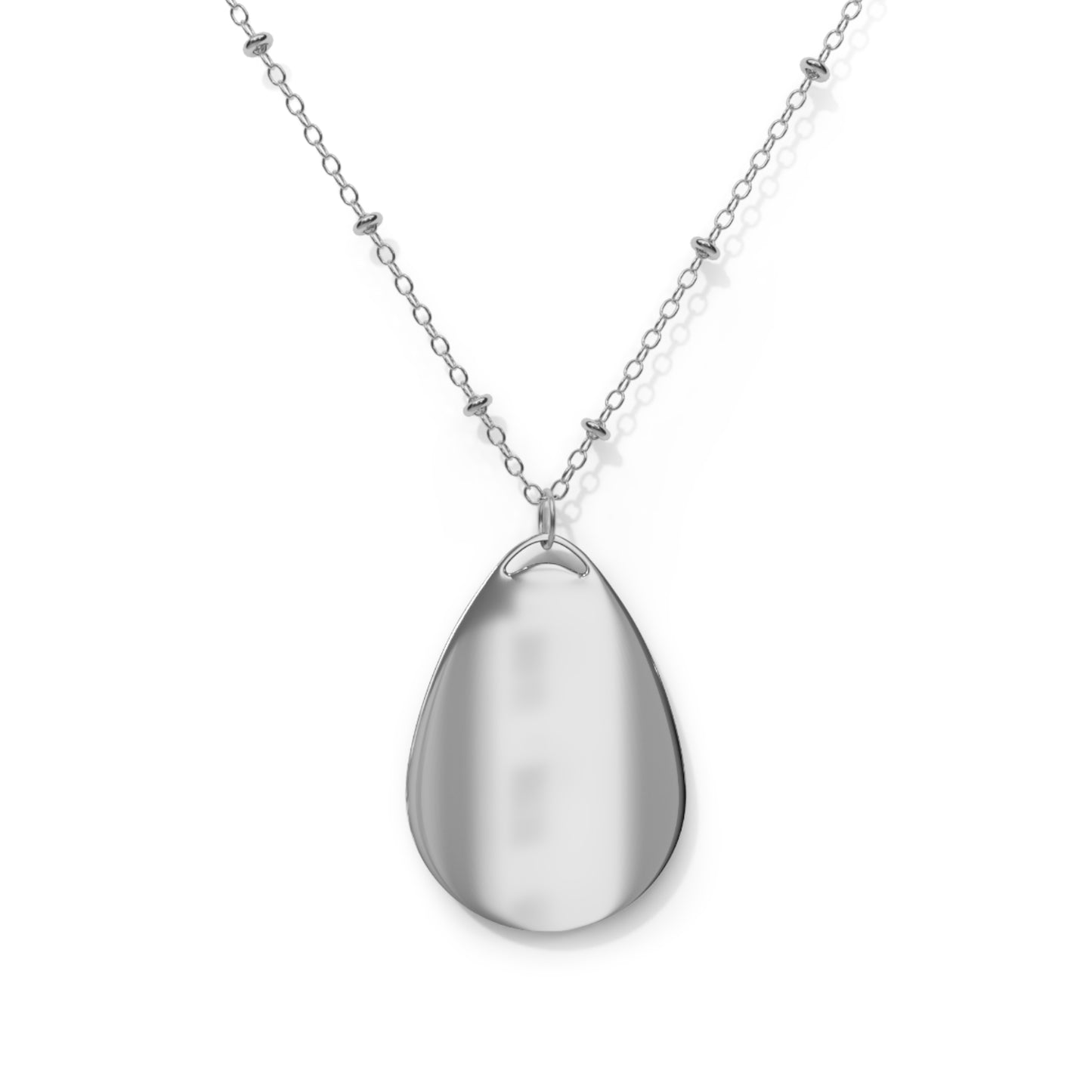 Flowers (Original Photo Edit) Oval Necklace