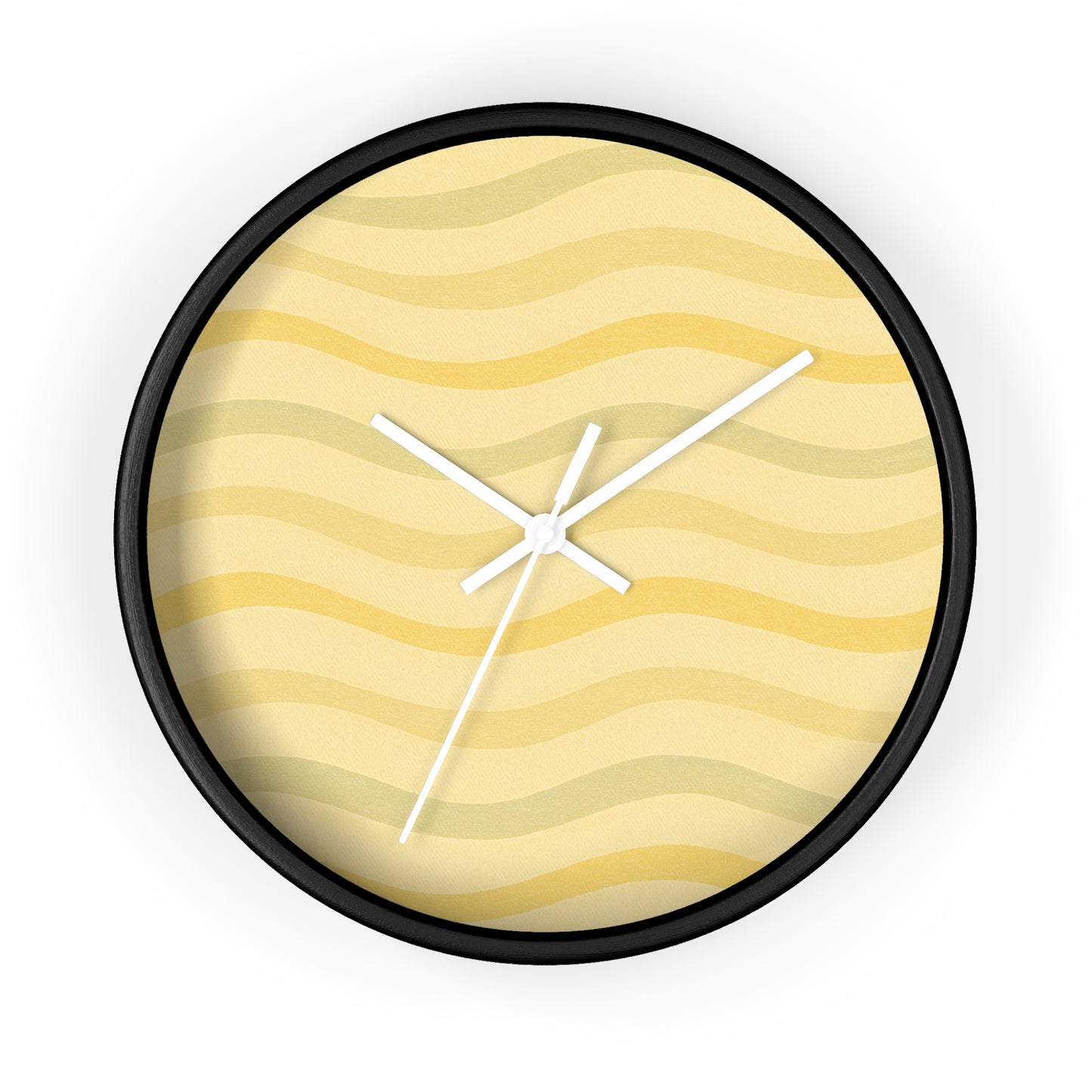 Wavy Stride Wall Clock - Sunset Gold