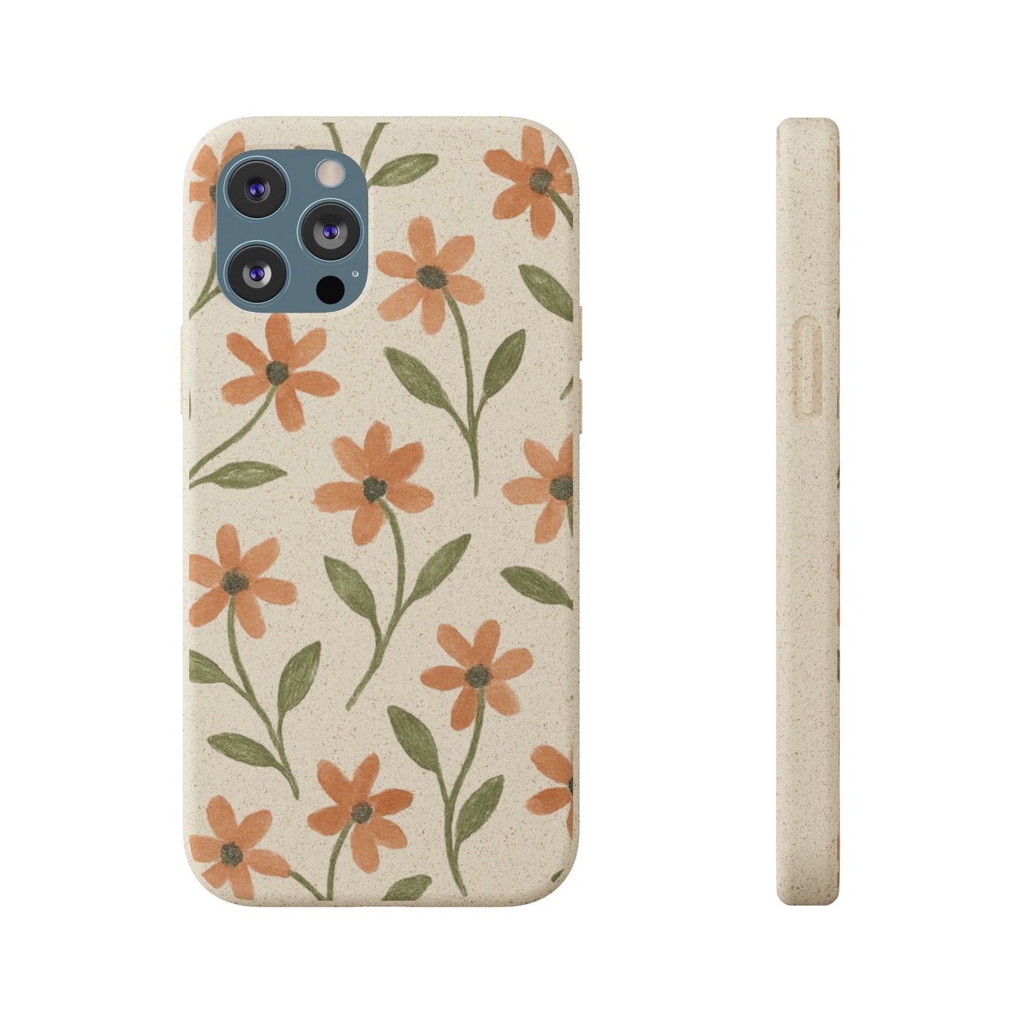 Floral Phone Case - Biodegradable Protective Cover
