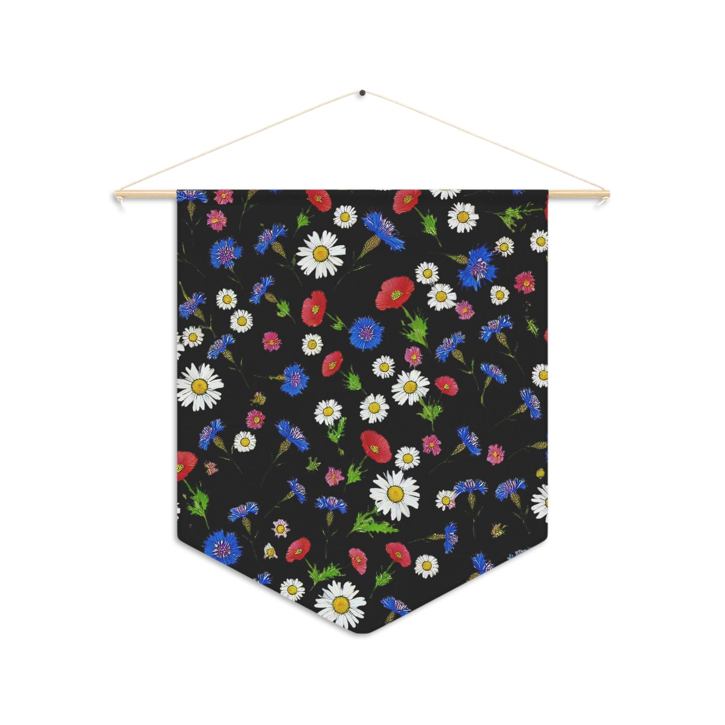 Flower Black Pennant