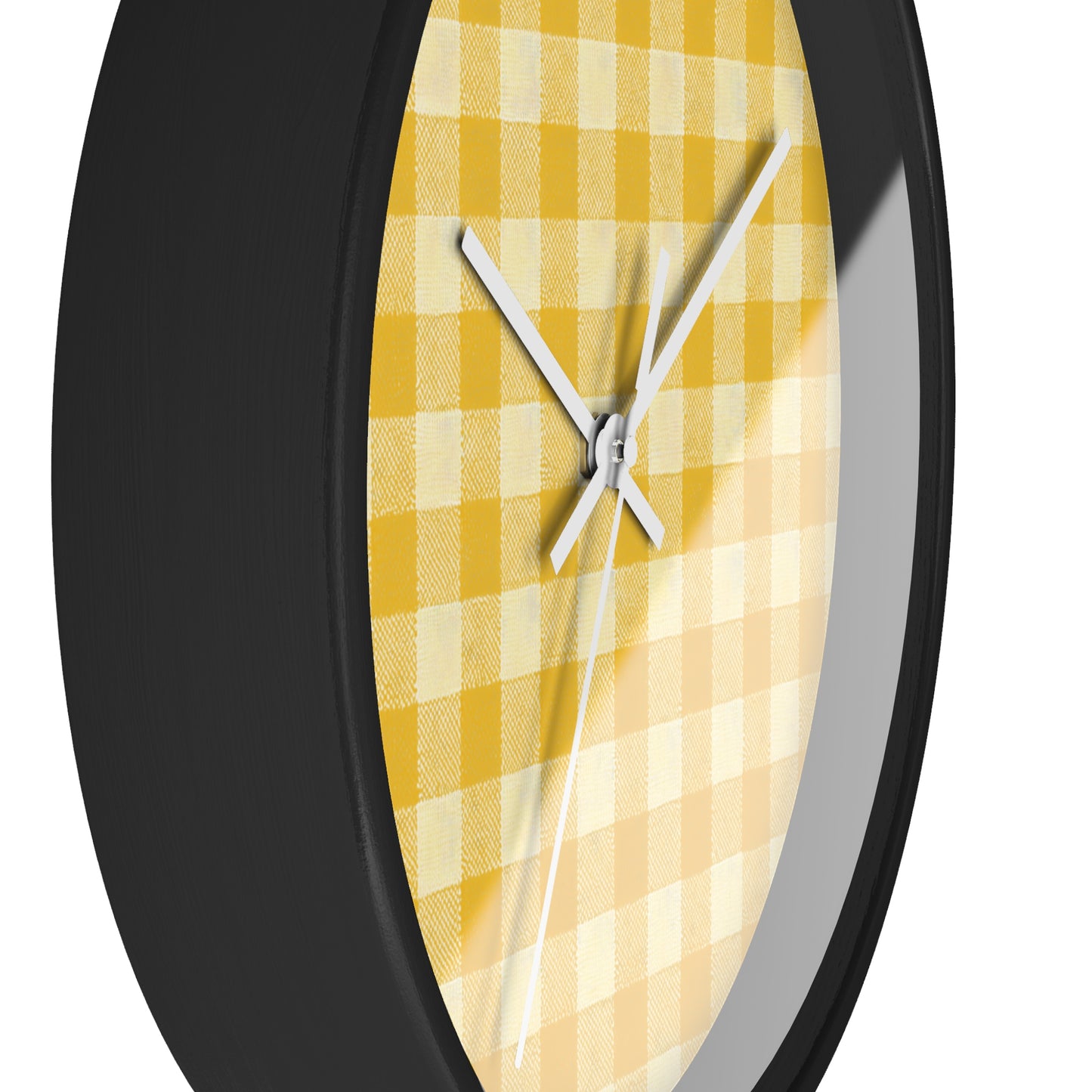 Heritage Check Wall Clock - Yellow