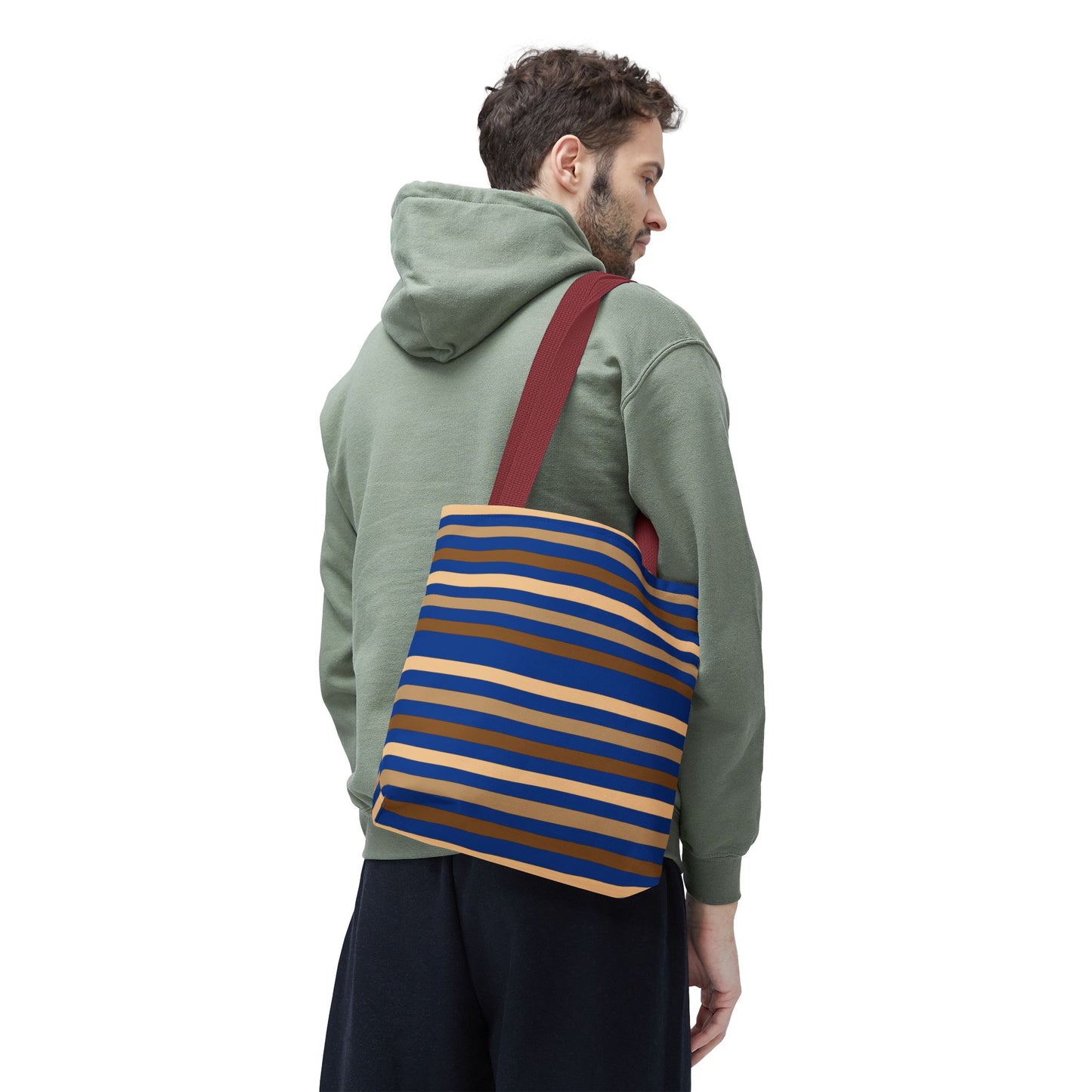 Blue/Brown Tote Bag
