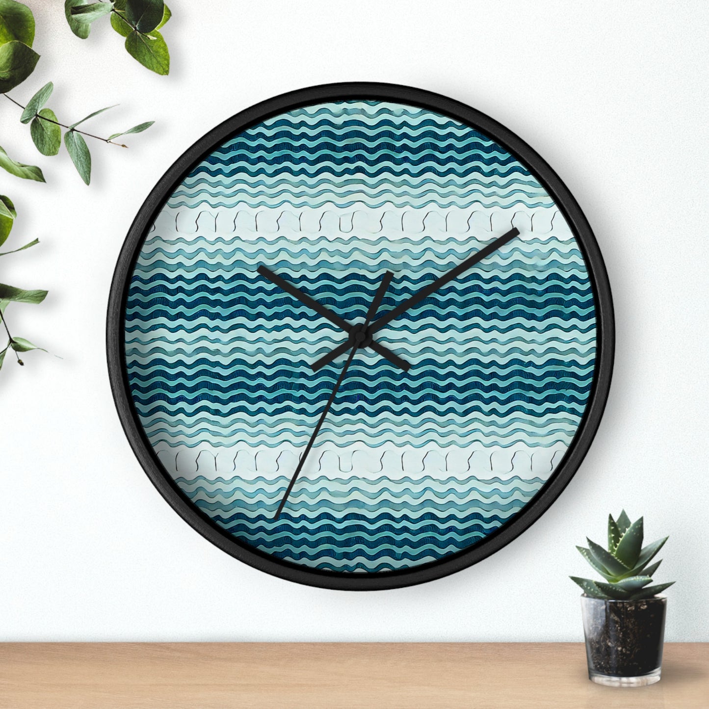 Tidal Knit Wall Clock