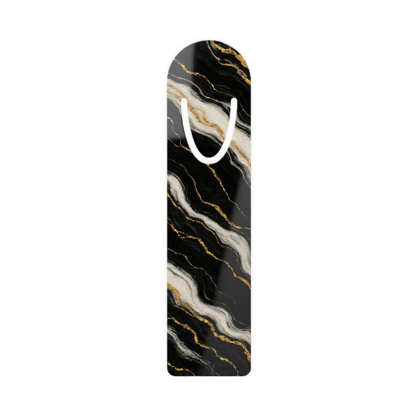 Midnight Marble Bookmark