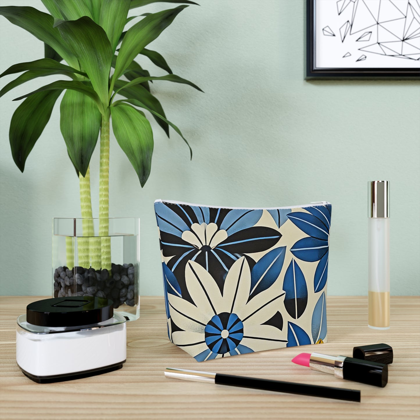 Floral Cotton Cosmetic Bag