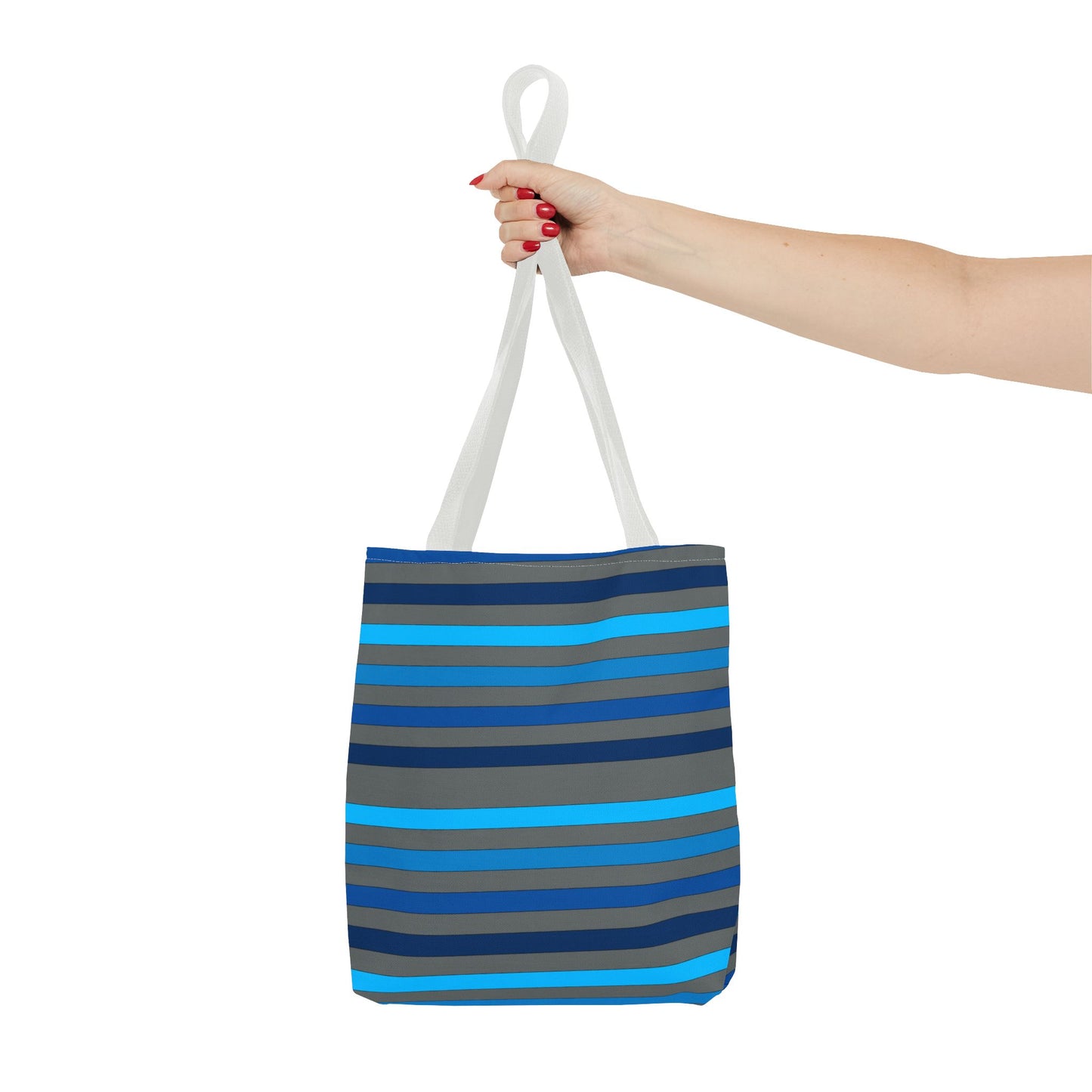 Grey/Blue Tote Bag