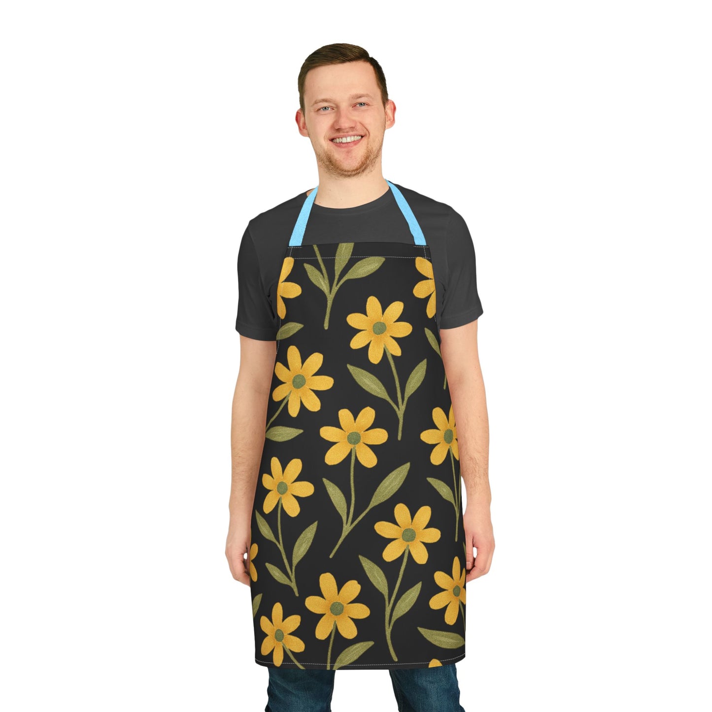 Floral Apron, 5-Color Straps (AOP)