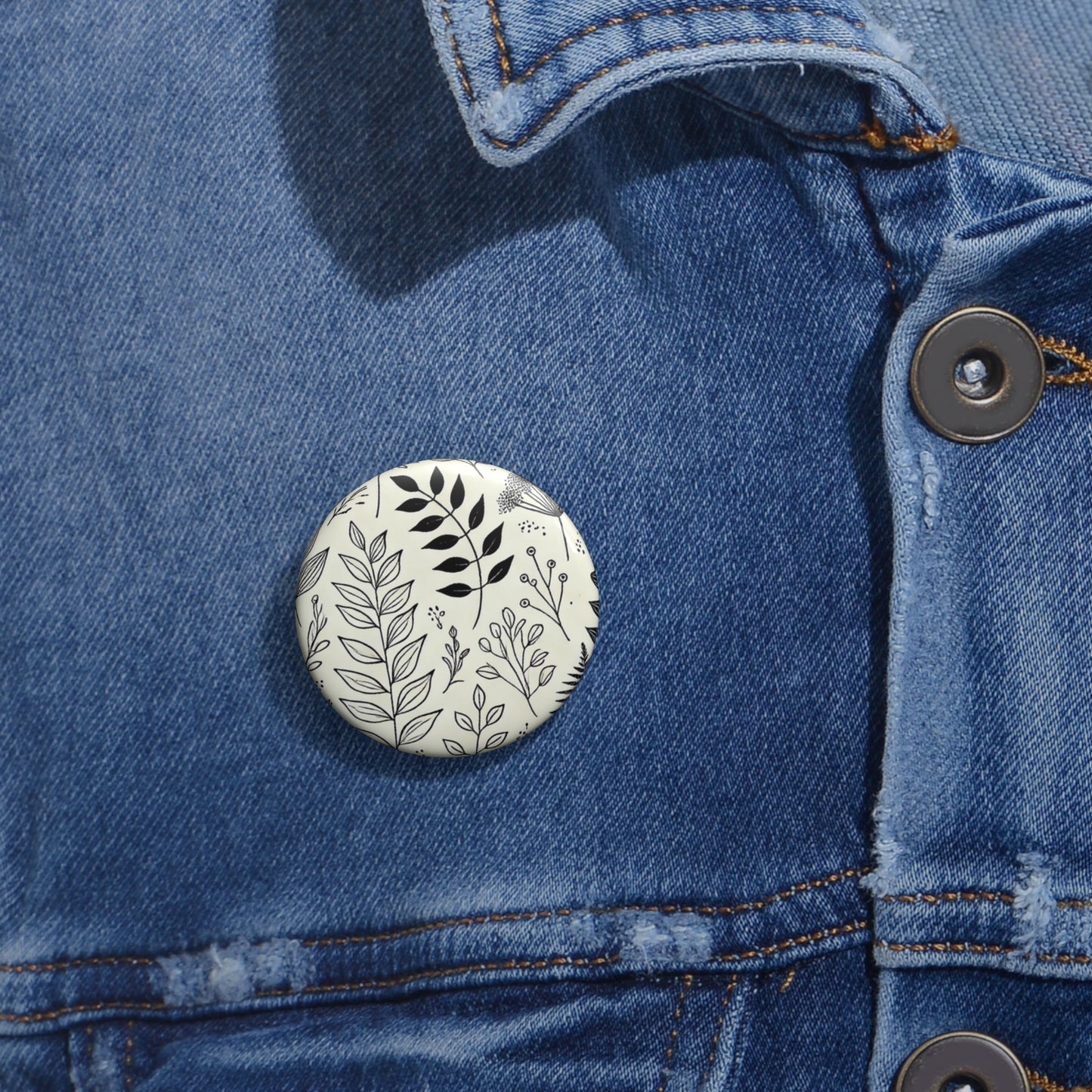 Botanical Sketch #1 Pin Buttons