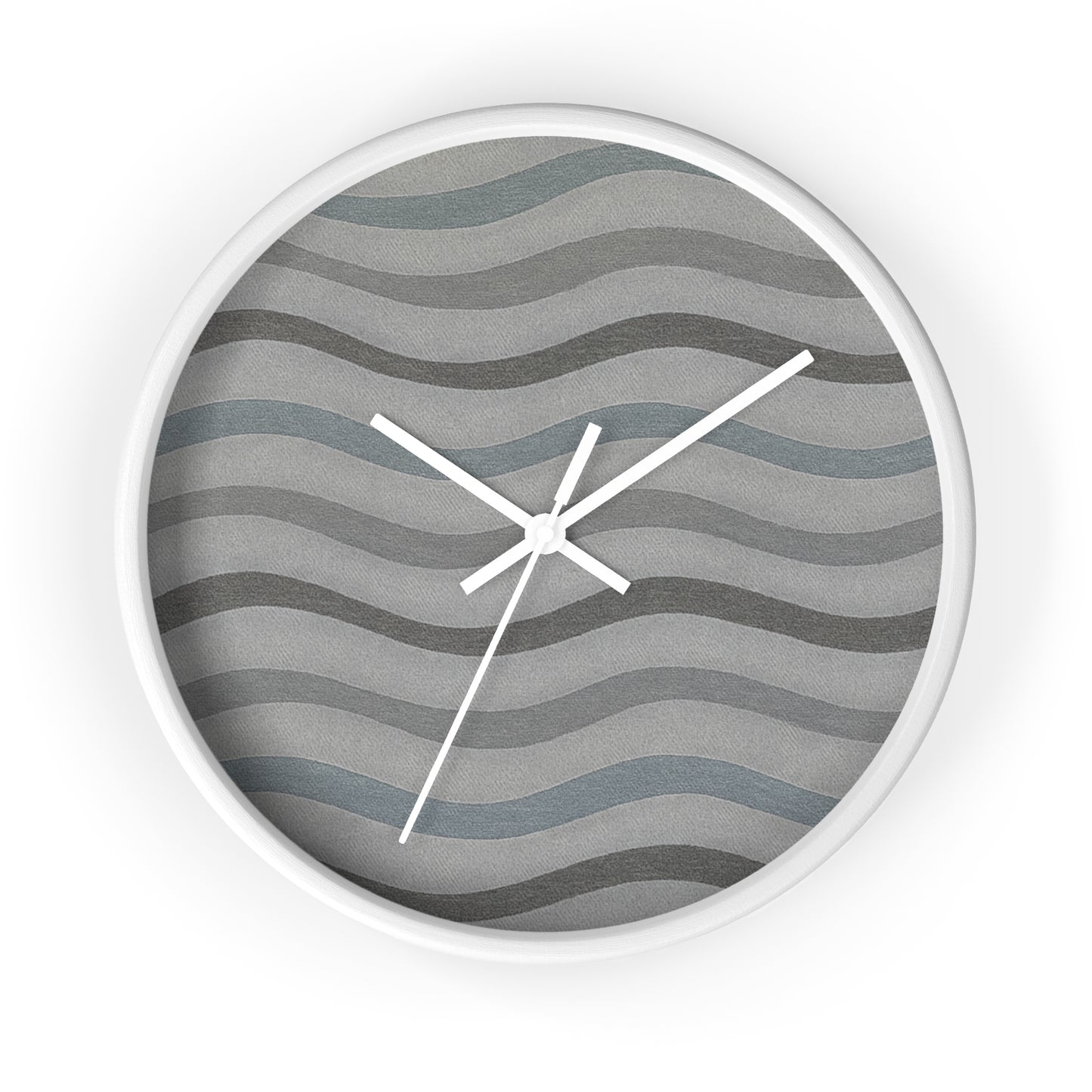 Wavy Stride Wall Clock - Onyx Wave