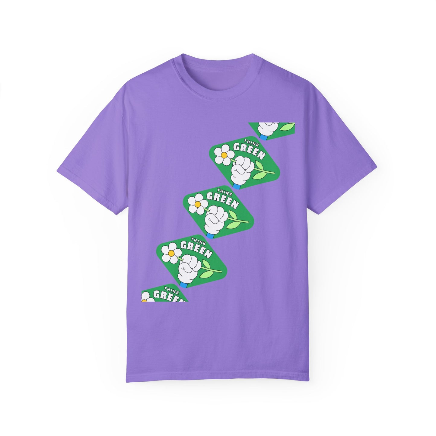 Unisex Garment-Dyed T-shirt - Think Green